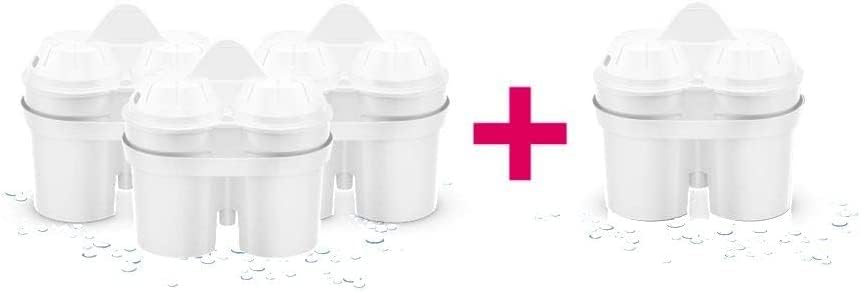 Four BWT water filter cartridges and one additional cartridge