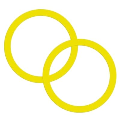 2PCS Canister Flush Valve Seal for Kohler, Silicone Upgraded Flush Valve Seal Kit Leak-Proof Toilet Tank Gasket Replacement Compatible with Kohler K-GP1059291, Yellow