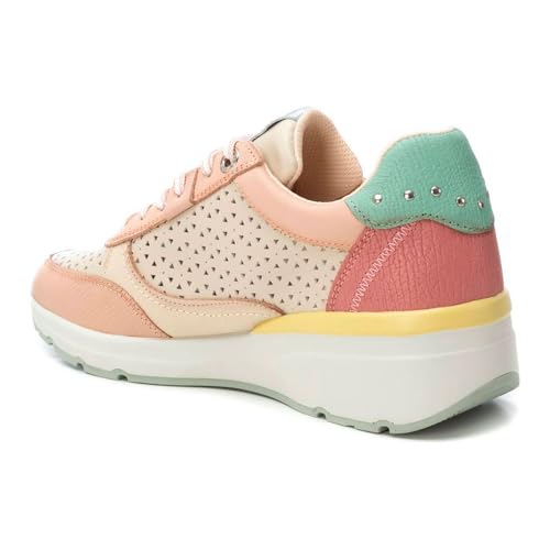 Carmela Para Mujer. 16228104-NUDE Zapatillas De Piel 162281 Multicolor (37), Plano, Cordones, Cremallera, Casual - 4