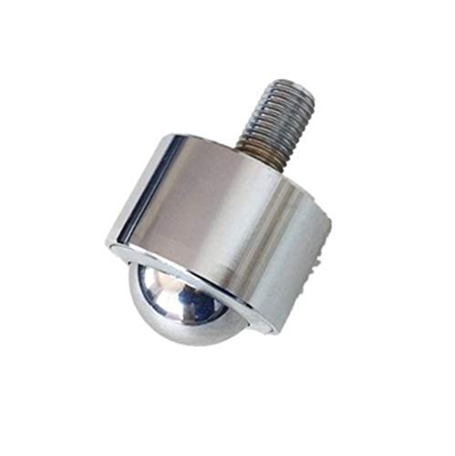 Roulettes boule 2pcs KSM25-FL Robot roue à billes rouleau roue M12 fil Boulon tige montage roulette à bille solide unité de transfert à billes en acier au carbone industriels Roulettes