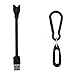 DDJOY Compatible Accessory Pack for Pokemon Go Go-tcha, Includes 1 x Charger Cable and 1 x Silicone Case with Carabiner Keychain (Black)