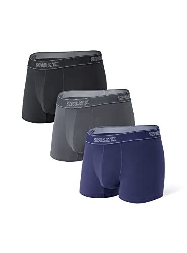 Separatec Men's Dual Pouch Underwear Single-Sided Moisture Transported Boxer Briefs 2-3 Pack
