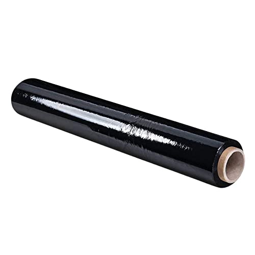 IDMENAGE - Manual Stretch Film 450MM - Color Opaque Black, 50L x 11W cm