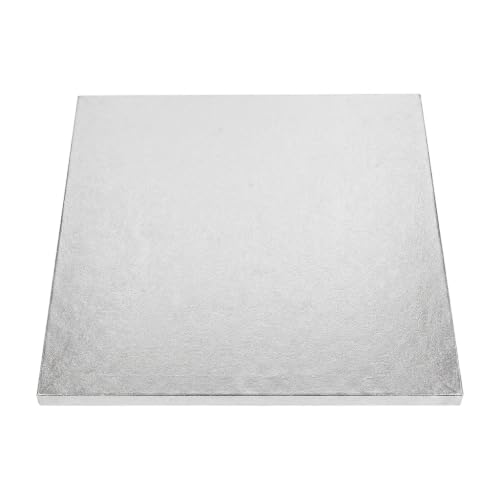 Tala Support à Gâteau Carré 30 x 30 cm, Carton Argenté 12 mm