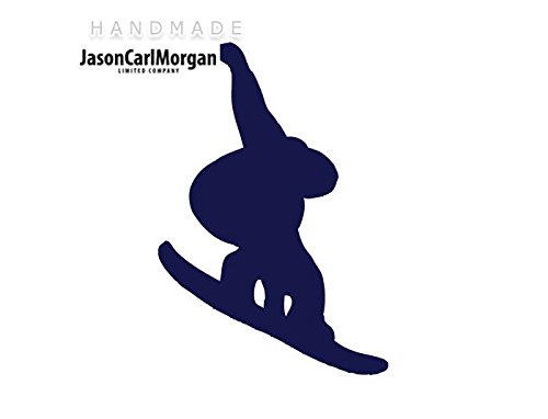 JasonCarlMorgan JCMÂ Iron On Transfer Decal, Snowboarding Navy Blue