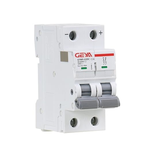 Disjoncteur miniature DC 2P 500V 6KA 10A pour montage sur rail DIN - 2
