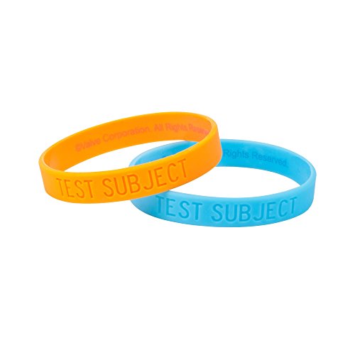 Jinx Portal 2 Rubber Bracelet Set (Multicolor, Medium)