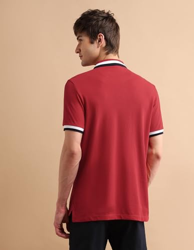 Image of U.S. Polo ASSN. Solid Slim Fit Polo T Shirts for Men - 100% Cotton, Half Sleeves Mens Tshirt