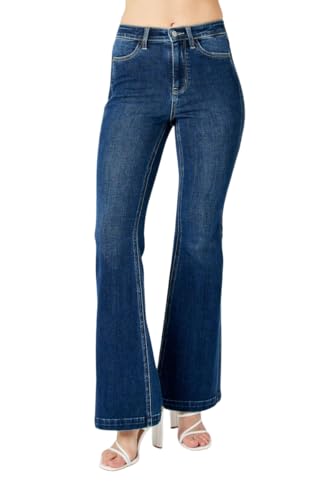 Judy Blue High Rise Side Seam Detail Flare Jeans
