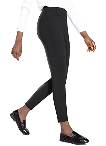BALEAF Women s Skinny Leggings Pants Yoga Dress Work Pants Stretchy Business Casual with Pockets Black Large