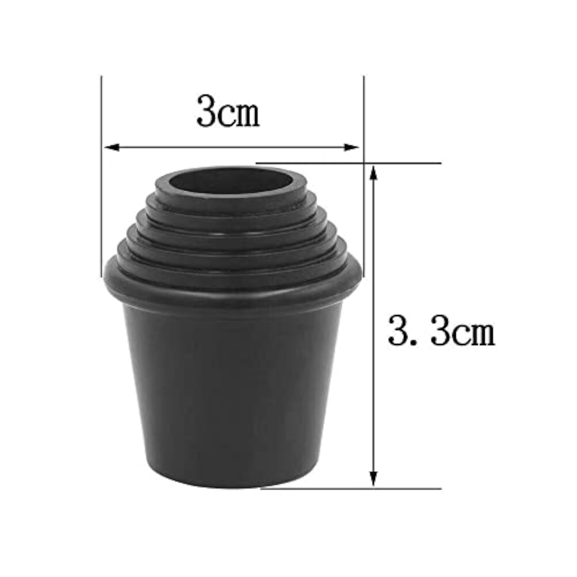 2pcs/set Threaded Bass Drum Spur Rubber Feet