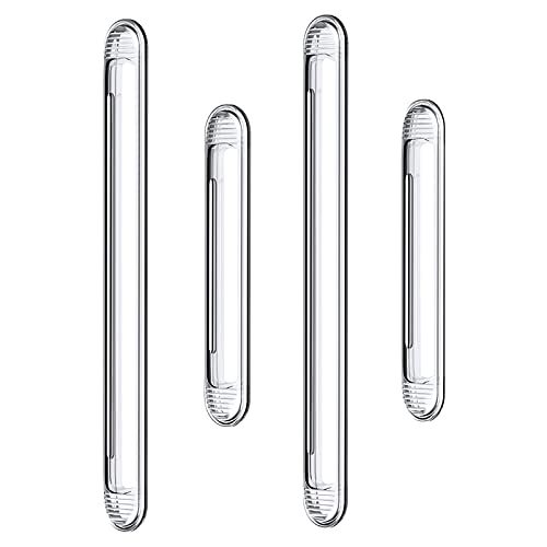 OATSBASF Schranktür-Stoßfänger, durchsichtiger Silikon-Türstopper-Wandschutz, selbstklebende Stoßfänger für Autotüren, Schubladen, Duschtüren, Toilettendeckel (2 lange und 2 kurze) Cover