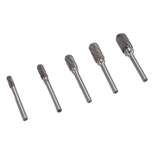 Juego de Fresas Rotativas de Carburo 5 Piezas 6mm vástago miniatura 6