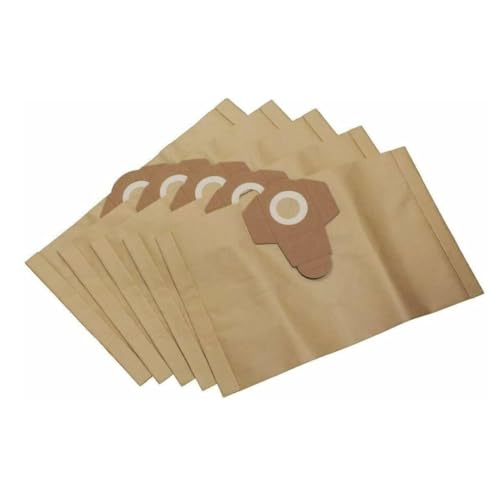 Paper Dust Bags Compatible with EINHELL BT-VC 1115 DRAPER SWD1200 WDV20ASS 30L Wet And Dry Series Vacuum Hoover Cleaner Pack of 5