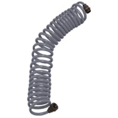 Orbit Coil Garden Hose with 8-Pattern Nozzle, 25 ft., Gray - 26382