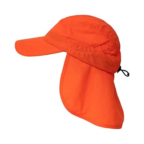 iQ-UV Unisex Cap Neck Protection Cap and Neck, Unisex_Adult, Cap Neck Protection, 3071004260-OS, HiVi Orange, Standard Size Cover