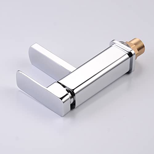 Grifo de cocina y baño monomando cromado para lavabo de 1 orificio 3