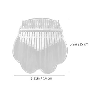 BIENKA Kalimba Pouce Piano 17 Touches Kalimba Piano Acrylique Transparent Kalimba Instrument de Musique for Cadeau d… – Image 2