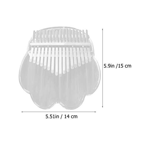 BIENKA Kalimba Pouce Piano 17 Touches Kalimba Piano Acrylique Transparent Kalimba Instrument de Musique for Cadeau d… - Les Beatles, Paul McCartney, John Lennon, RIngo Starr, George Harrison BIENKA Kalimba Pouce Piano 17 Touches Kalimba Piano Acrylique Transparent Kalimba Instrument de Musique for Cadeau d… – Image 3
