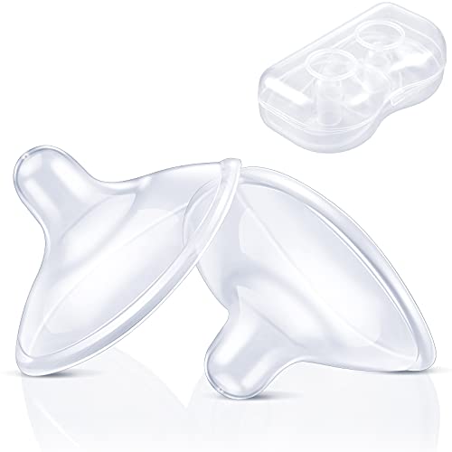 Protectores de Pezones de Silicona Protector de Pezón de Lactancia Materna Extensor de Pezón con Caja de Almacenaje Cubierta de Pezón de Lactancia Materna para Proteger Pezón Dolorido Cover