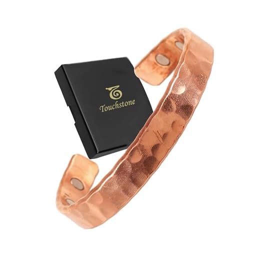 Touchstone Copper Magnetic Healing Bracelet Tibetan Style. Hand Forged with Solid and high Gauge Pure Copper. Hammered Look.
