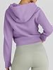 Trendy Queen Womens Zip Up Hoodies Cropped Sweatshirts Fall Outfits Casual Hooded Pullover Sweaters Tops Winter Clothes 2023, Purple, S #4