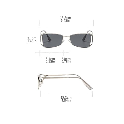 Lunettes de soleil steampunk en métal solides pour visages fatigués - 2