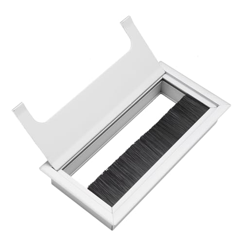 Aluminium Desk Cable Hole Cover, Desk Computer Wire Cable Tidy Outlet, Cable Outlet Insert for Management of Office & Computer Desk Wires(M), Solar Switch Board and Socket Cover