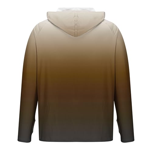 Mens Long Sleeve Sun Protection Shirts with Hood UV UPF 50+ Shirt Workout Running Hiking Fishing Beach Rash Guard Top4