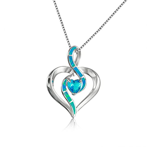 Collier opale blanche et argent 925 style bohème