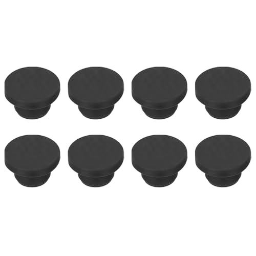 Image of MECCANIXITY 8pcs T-Shaped Silicone Plugs 16mm 5 /8 Inch Dia Snap in Plug Hole Seal Cover Round Rubber Stopper for Kitchen Rubber Bulkheads Waterproof Sealing Plugs Black