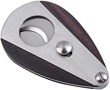 JDIME Sandalwood Cigar Cutter Scissors Knife Sharp Blade Puncher Guillotine Smoking Tool Gift(01)