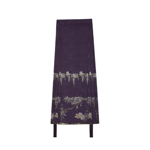 Jupe d'été chinoise Chanfu pour femme en lin léger