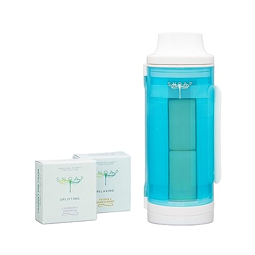 SNOAP Theia Dispenser, Solid Soap and Shampoo Dispenser, Glossy White