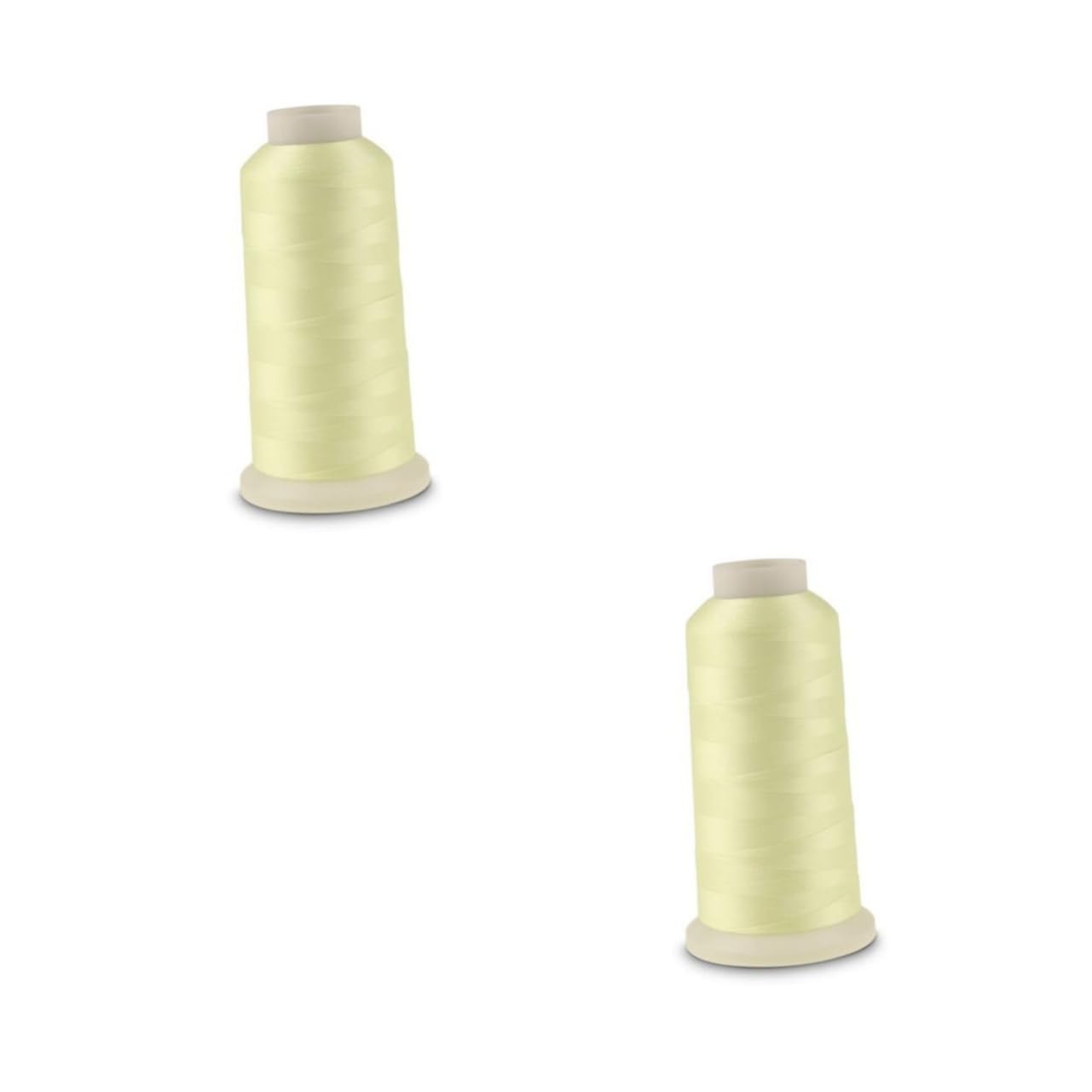 Tofficu 2piezas Hilo De Bordar Que Brilla La Oscuridad Yardas Color Amarillo Para Costura y Manualidades Creativas