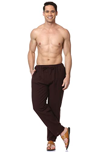 Aatman One Size Men's Eco-Friendly Cotton Pyjama Pack of 2 | Fits Waist Size 28 to 36 Inches