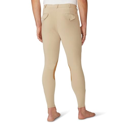 Ovation Men's EuroWeave 4-Pocket DX Suede Knee Patch Charcoal Breech2