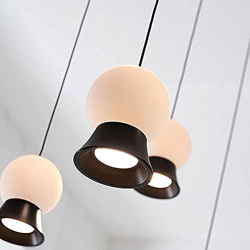 Lámpara de cristal creativa de una sola cabeza con acabado opalino premium 8