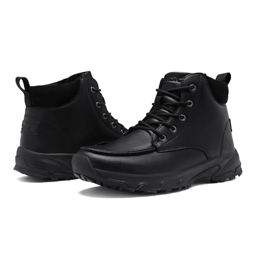 THEXCL Non Slip Work Boots for Men Slip Resistant Work Shoes for Men Waterproof Leather Boot for Restaurant Food Service Kitchen Zapatos de Trabajo para Hombres Slip On Comfortable Walking Shoes by THEXCL - Used condition - Image 6