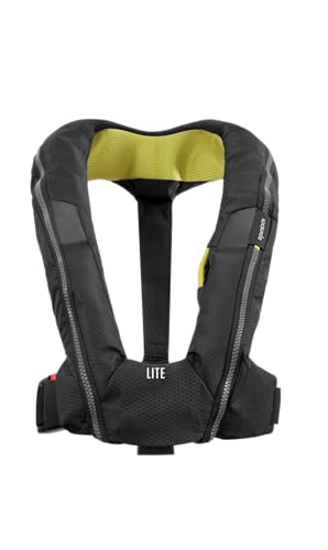 Spinlock Deckvest Lite Lifejacket USCG Approved 170 N (Gun Metal Black)