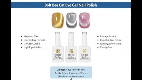 Image of Bolt Bee Gel Nail Polish - Highly Pigmented Glossy Finish, Smooth Application, Chip-Resistant Long-Lasting Color, Uv /led Lamp Cure, DIY Manicure & Salon Nail Art - 3pcs | 9ml