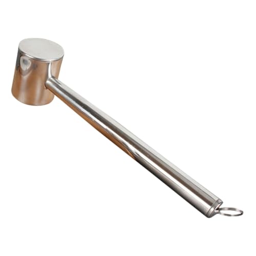 OUNONA Stainless Steel Meat Tenderizer Hammer Kitchen Gadget for Pounding Chicken Beef and Steak Effortlessly Tenderizes Meat for Home Restaurant Use