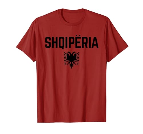 SHQIPERIA ALBANIA Bandera | Hombres Mujeres Niños | ALBANIAN Camiseta