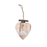 Kletterturm Zubehör Dach Weihnachtsschmuck Weihnachtsanhänger aus Holz, weiß lackierter Weihnachtsbaumschmuck Balkon (A, One Size)