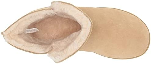 Dearfoams Women's Paige Suede Bootie Slipper, Desert, 7 | Image 4