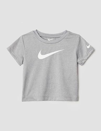 Image of Nike Baby Dri-FIT Swoosh Logo T-Shirt and Mesh Shorts 2-Piece Outfit Set