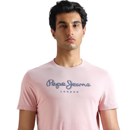 Image of Pepe Jeans Men T-Shirt|Cotton|Slim Fit