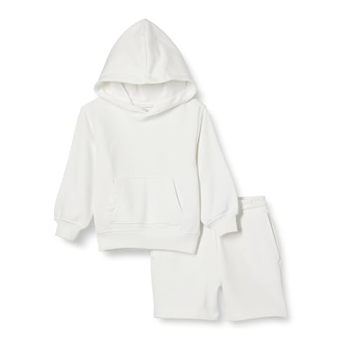 Image of Amazon Essentials Boys and Toddlers' French Terry Hoodie and Shorts Set with Kangaroo Pocket