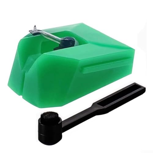 AT-VMN95E Turntable Needle Replacement, for Vinyl Record Player, Elliptical Stylus Compatible with For Audio VM95 Series Cartridges, ABS Shell, Aluminum Cantilever