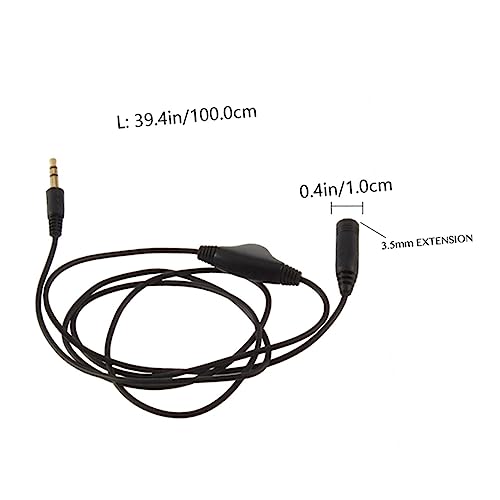 Cable de extensión de audio Mipcase de 2 piezas para escuchar música cómodamente desde el sofá 2